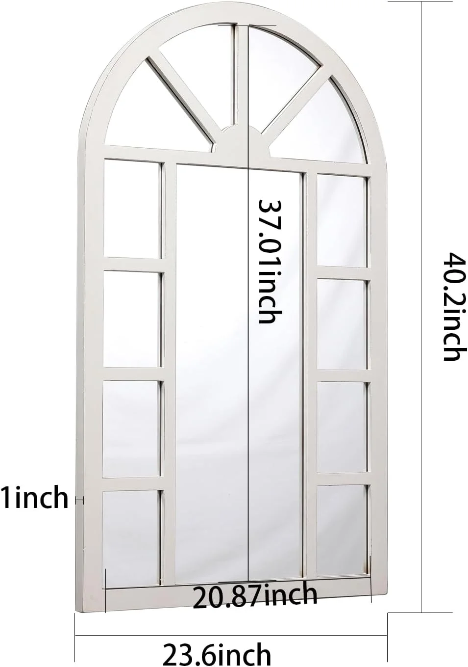 آینه قدی چوبی روستیک سینتوسین مدل پنجره قوسی مناسب دکور دیوار، 60 در 101 سانتیمتر، آینه تزئینی دیواری طرح پنجره با رنگ سفید کهنه کاری شده مناسب اتاق نشیمن، راهرو، اتاق خواب و کریسمس آینه قدی چوبی روستیک سینتوسین مدل پنجره قوسی مناسب دکور دیوار، 60 در 101 سانتیمتر، آینه تزئینی دیواری طرح پنجره با رنگ سفید کهنه کاری شده مناسب اتاق نشیمن، راهرو، اتاق خواب و کریسمس