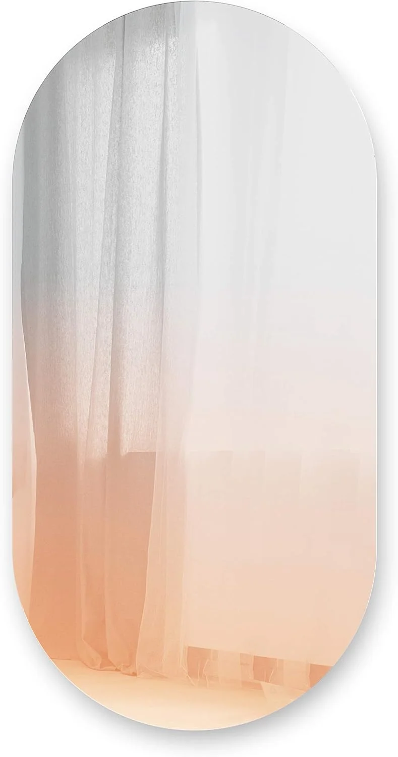 آینه دیواری تزئینی امبرا مدل میستو مناسب برای ورودی، بیضی، مسی آینه دیواری تزئینی امبرا مدل میستو مناسب برای ورودی، بیضی، مسی