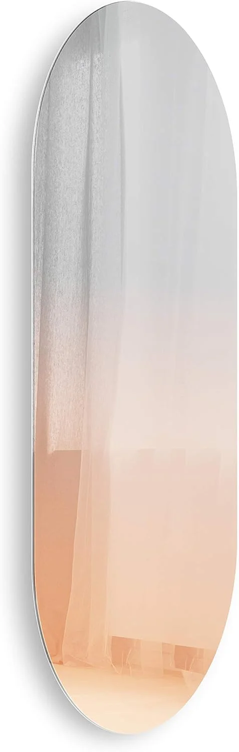 آینه دیواری تزئینی امبرا مدل میستو مناسب برای ورودی، بیضی، مسی آینه دیواری تزئینی امبرا مدل میستو مناسب برای ورودی، بیضی، مسی