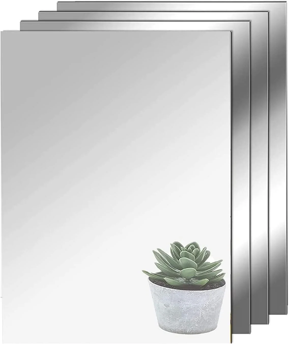 آینه چسبی HD مدل TSKDKIT، بسته 4 عددی، بدون شیشه، مناسب برای کاشی، ورقههای خودچسب A4، فیلم انعطاف پذیر، دکوراسیون دیوار آکریلیک (29 x 21 سانتی متر) آینه چسبی HD مدل TSKDKIT، بسته 4 عددی، بدون شیشه، مناسب برای کاشی، ورقههای خودچسب A4، فیلم انعطاف پذیر، دکوراسیون دیوار آکریلیک (29 x 21 سانتی متر)