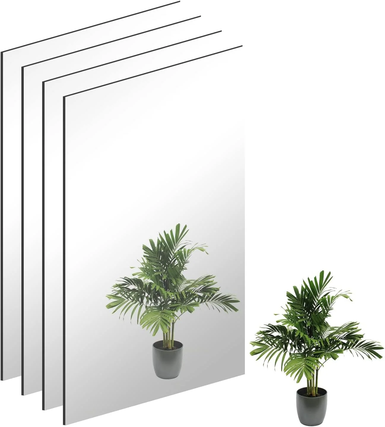 بسته 4 عددی آینه دیواری TSKDKIT، آینه های شیشه ای خود چسب، آینه های دیواری تزئینی HD، 40 × 30 سانتی متر، آینه بدون قاب، آینه تمام قد بزرگ برای توالت مهمان، حمام، اتاق رختکن، اتاق نشیمن و غیره بسته 4 عددی آینه دیواری TSKDKIT، آینه های شیشه ای خود چسب، آینه های دیواری تزئینی HD، 40 × 30 سانتی متر، آینه بدون قاب، آینه تمام قد بزرگ برای توالت مهمان، حمام، اتاق رختکن، اتاق نشیمن و غیره