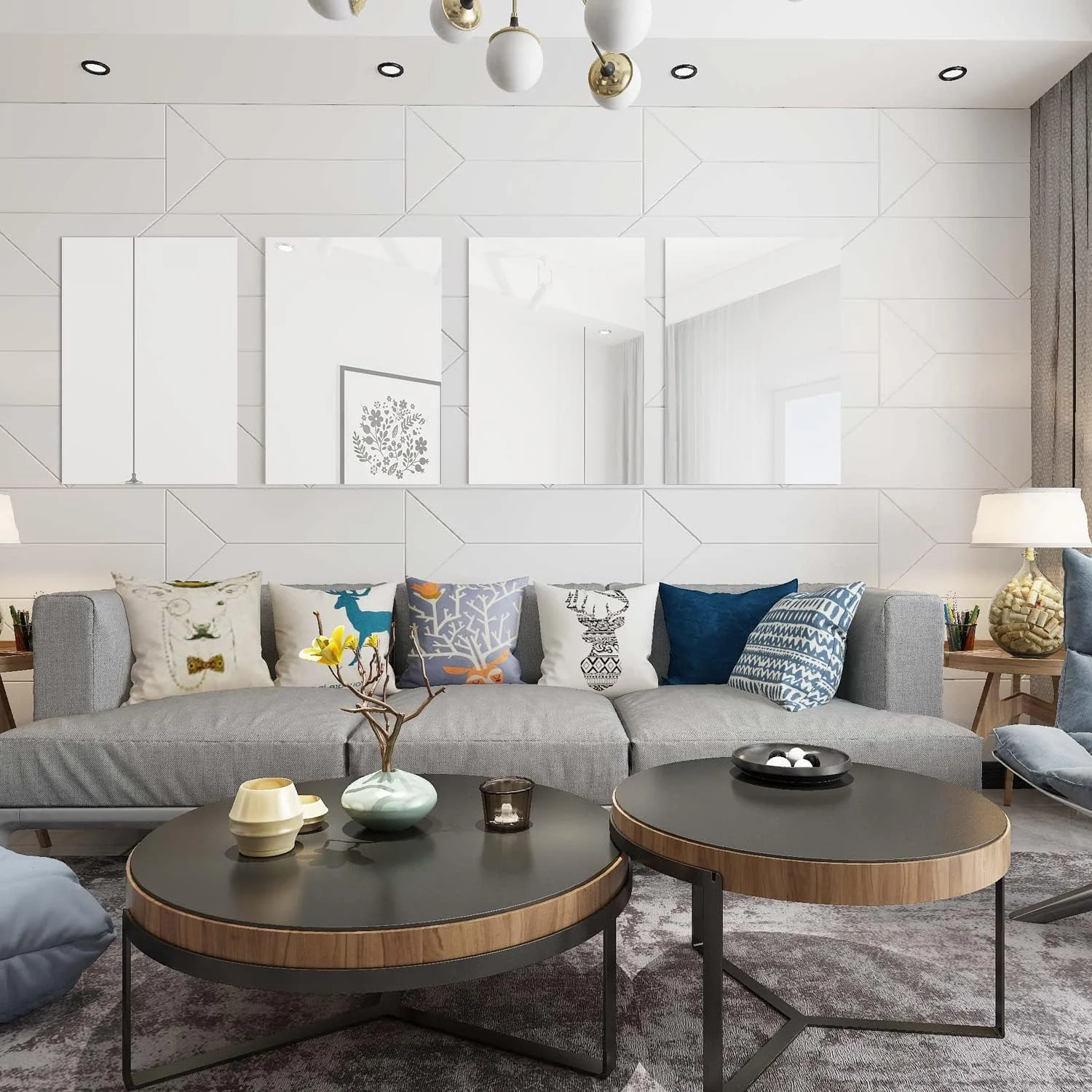 بسته 4 عددی آینه دیواری TSKDKIT، آینه های شیشه ای خود چسب، آینه های دیواری تزئینی HD، 40 × 30 سانتی متر، آینه بدون قاب، آینه تمام قد بزرگ برای توالت مهمان، حمام، اتاق رختکن، اتاق نشیمن و غیره بسته 4 عددی آینه دیواری TSKDKIT، آینه های شیشه ای خود چسب، آینه های دیواری تزئینی HD، 40 × 30 سانتی متر، آینه بدون قاب، آینه تمام قد بزرگ برای توالت مهمان، حمام، اتاق رختکن، اتاق نشیمن و غیره