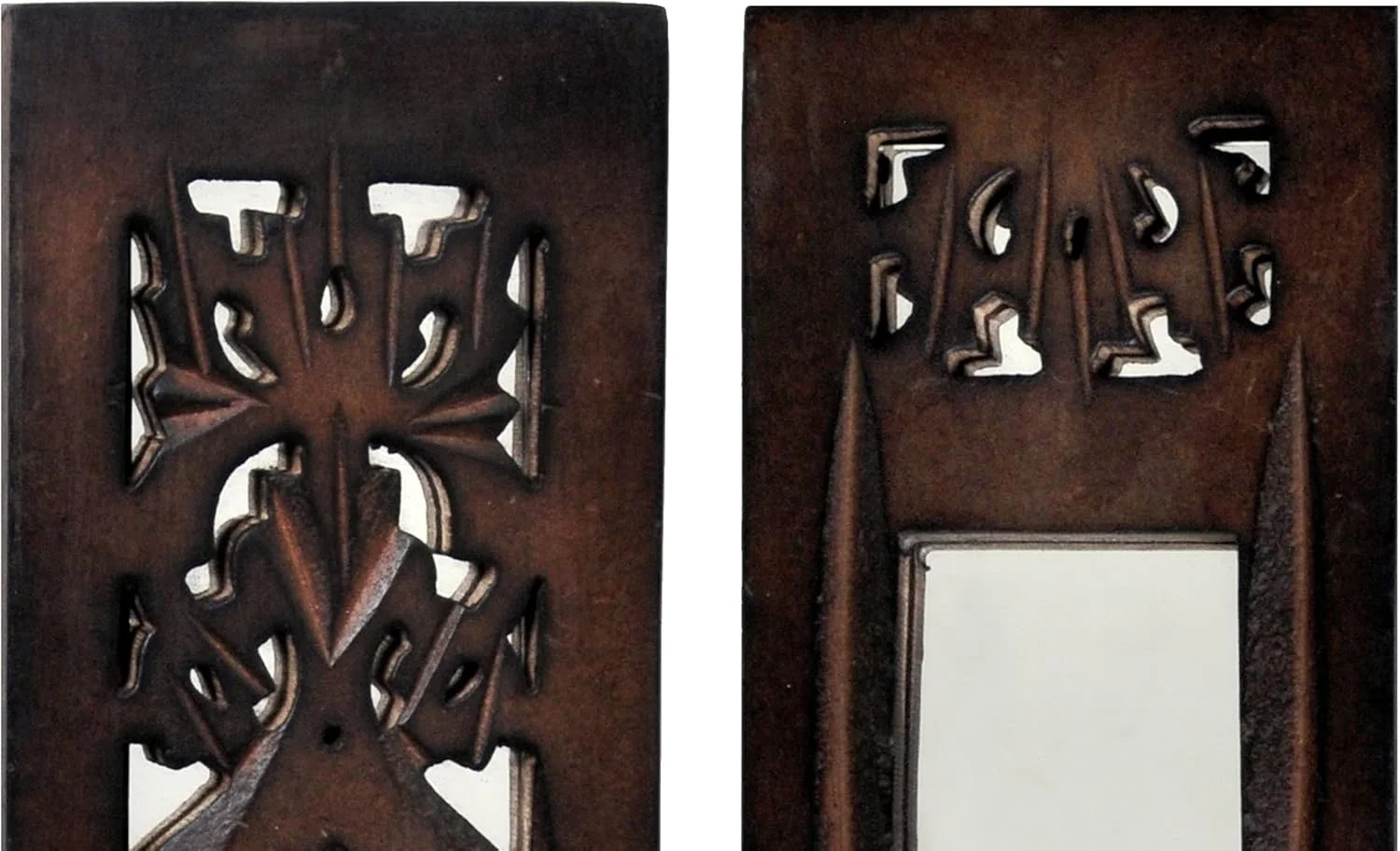 آویز دیواری چوبی رنگ شده WHF طرح جاروکا با آینه داخلی، آویز دیواری چوبی، پنل دیواری چوبی (11.5 سانتی متر، طبیعی) مجموعه دو عددی (مستطیلی) (قاب دار) آویز دیواری چوبی رنگ شده WHF طرح جاروکا با آینه داخلی، آویز دیواری چوبی، پنل دیواری چوبی (11.5 سانتی متر، طبیعی) مجموعه دو عددی (مستطیلی) (قاب دار)