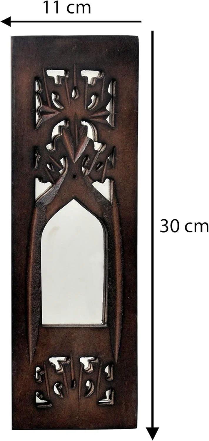 آویز دیواری چوبی رنگ شده WHF طرح جاروکا با آینه داخلی، آویز دیواری چوبی، پنل دیواری چوبی (11.5 سانتی متر، طبیعی) مجموعه دو عددی (مستطیلی) (قاب دار) آویز دیواری چوبی رنگ شده WHF طرح جاروکا با آینه داخلی، آویز دیواری چوبی، پنل دیواری چوبی (11.5 سانتی متر، طبیعی) مجموعه دو عددی (مستطیلی) (قاب دار)