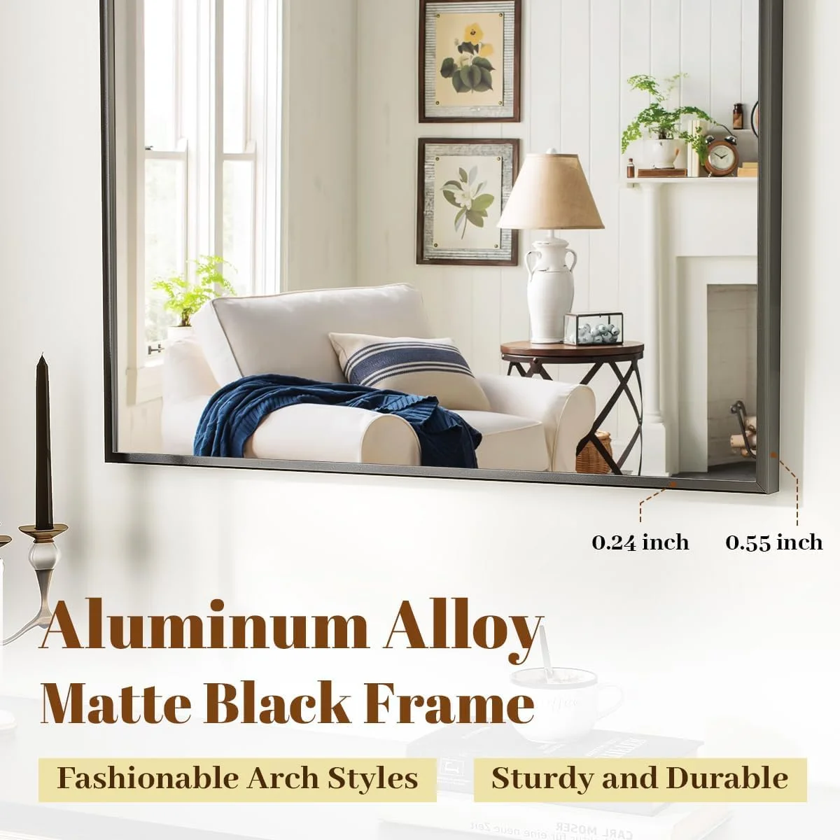 آینه قدی کمانی VooBang، آینه کمانی 78 در 81 سانتیمتر، آینه روشویی دیواری با قاب فلزی کمانی، آینه روشویی مدرن برای اتاق خواب، اتاق نشیمن، قابل آویزان کردن یا تکیه دادن، مشکی آینه قدی کمانی VooBang، آینه کمانی 78 در 81 سانتیمتر، آینه روشویی دیواری با قاب فلزی کمانی، آینه روشویی مدرن برای اتاق خواب، اتاق نشیمن، قابل آویزان کردن یا تکیه دادن، مشکی