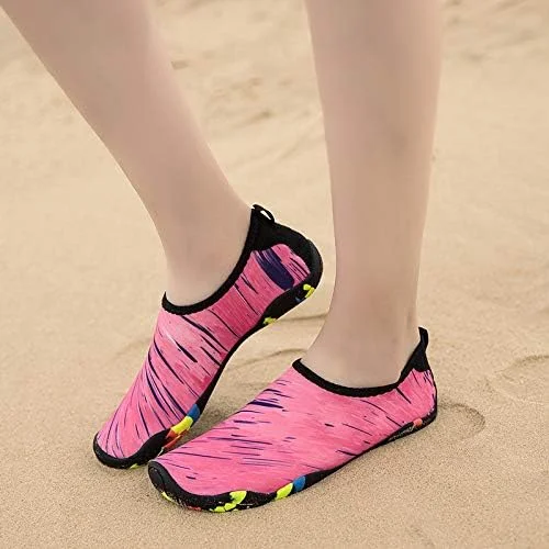 کفش آبی زنانه ساحلی، مناسب شنا، استخر، رودخانه، پابرهنه، خشک شدن سریع، پوشیدن آسان برای استخر، ساحل، موج سواری، پارک آبی، یوگا