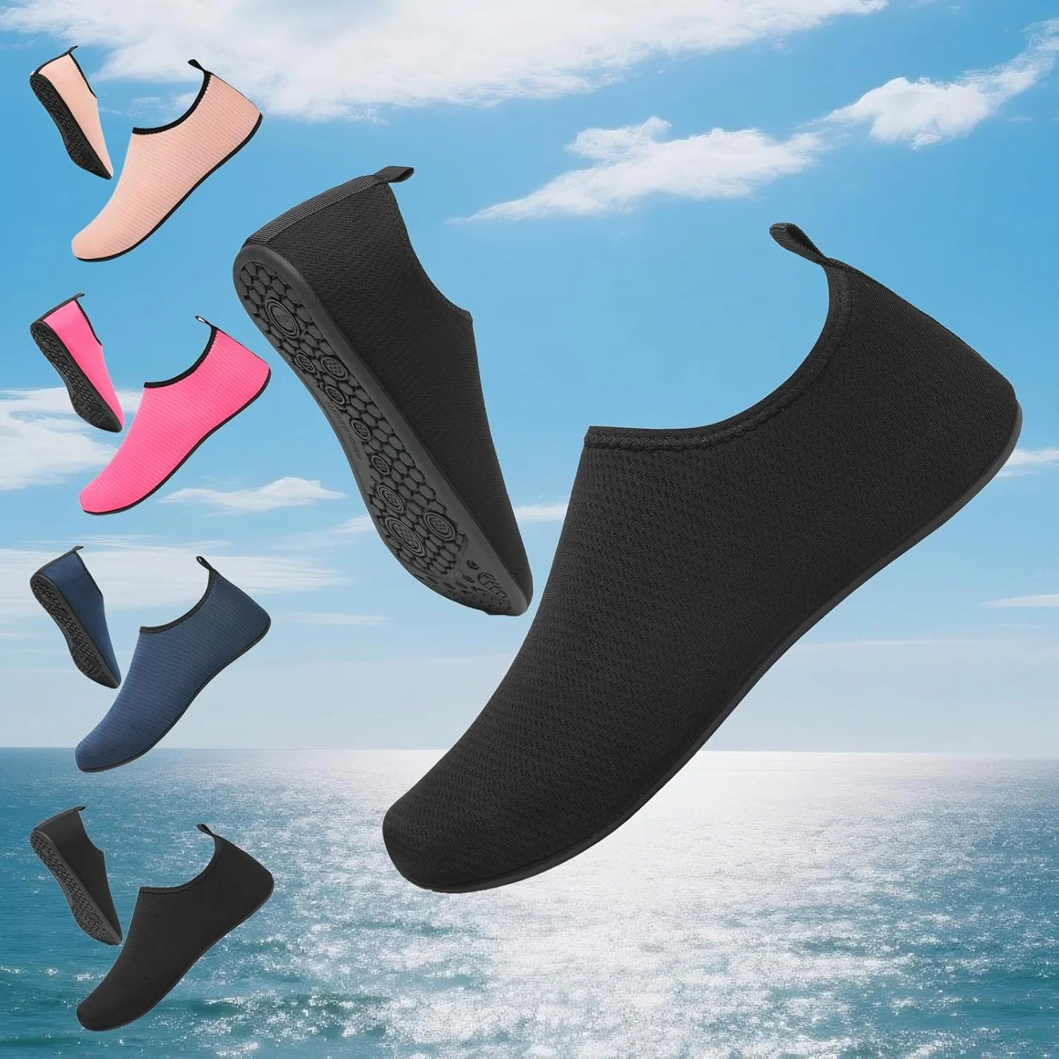 کفش آبی زنانه مردانه جوراب آبی سریع خشک شونده مناسب شنا ساحل یوگا ورزش استخر کمپینگ کفش آبی زنانه مردانه جوراب آبی سریع خشک شونده مناسب شنا ساحل یوگا ورزش استخر کمپینگ