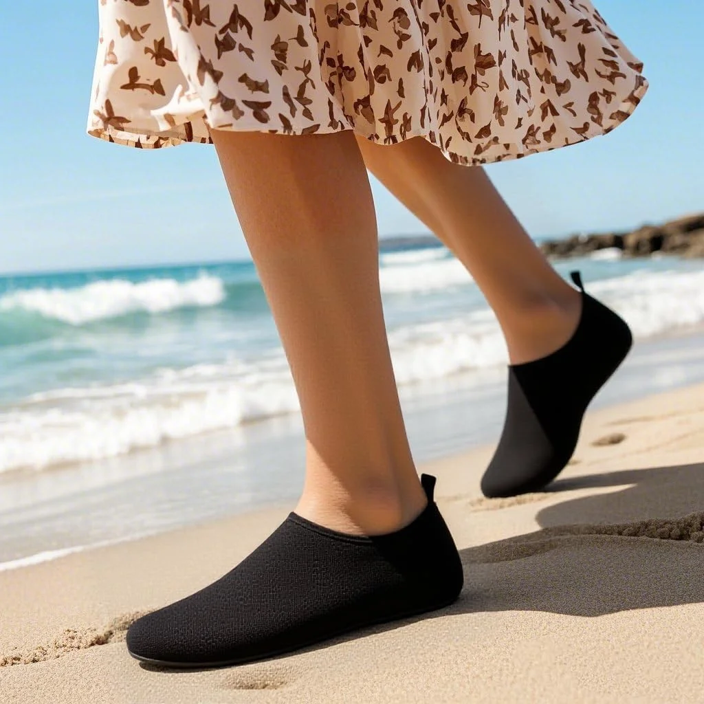 کفش آبی زنانه مردانه جوراب آبی سریع خشک شونده مناسب شنا ساحل یوگا ورزش استخر کمپینگ