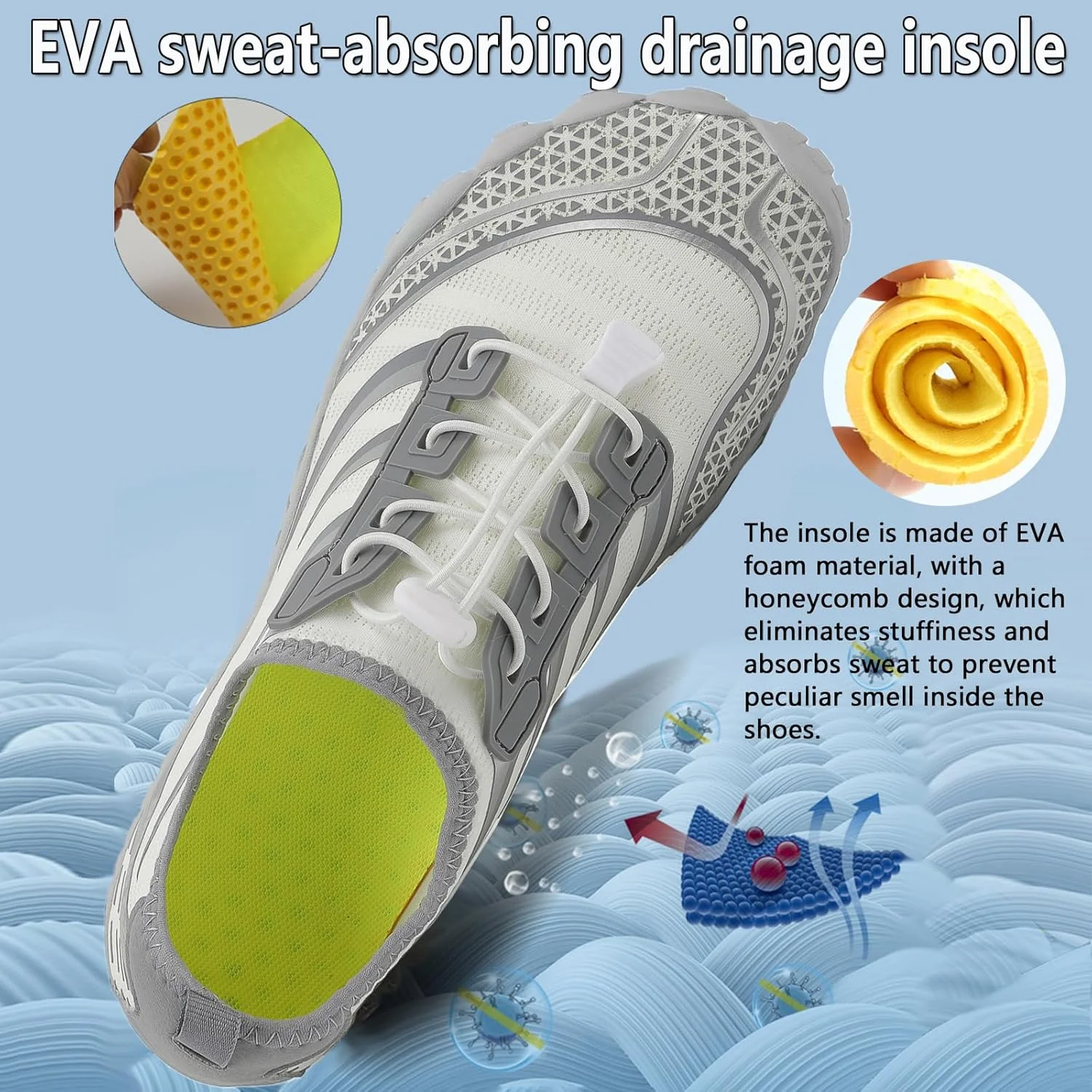 کفش آبی مردانه، کفش آبی مردانه، کفش آبی زنانه، کفش های پابرهنه، کفش شنای سریع خشک، کفش ساحلی نرم لغزنده، کفش آبی سریع خشک، کفش ورزشی آبی در فضای باز برای استخر ساحل موج سواری پیاده روی یوگای آبی