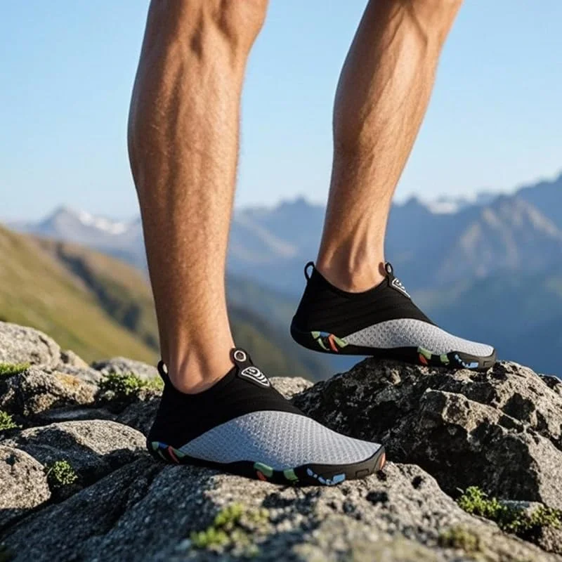 کفش های آبی مردانه زنانه ساحلی جوراب مانند مناسب شنا، خشک‌شونده سریع برای ورزش، پیاده‌روی، رودخانه، استخر و موج‌سواری