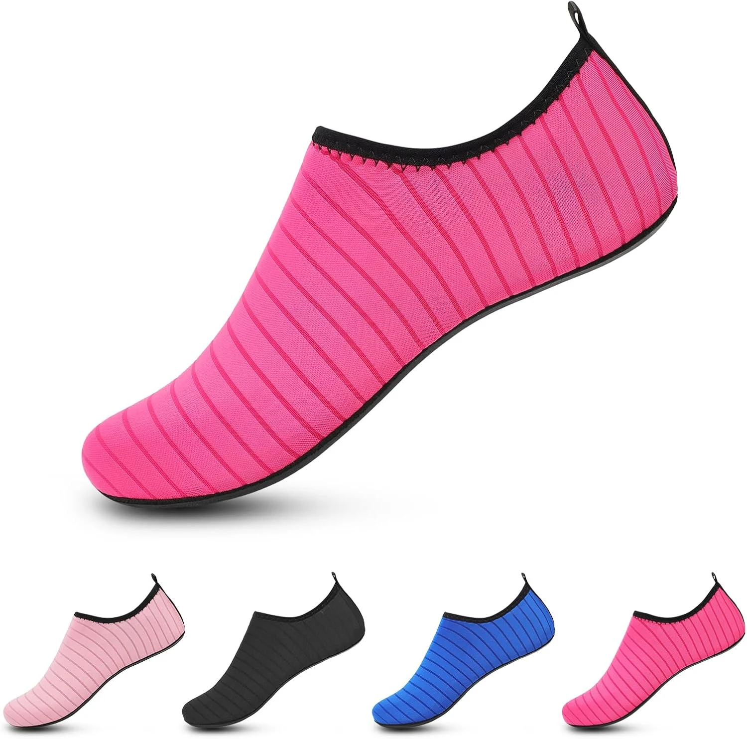 کفش آبی زنانه مردانه، جوراب های یوگا آکوا لغزنده و بدون جوراب مناسب استخر شنا ساحل موج سواری رودخانه