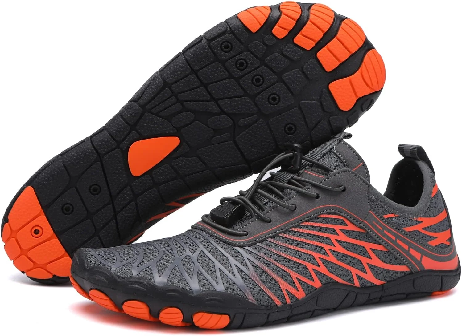 کفش‌های پیاده‌روی زنانه و مردانه با پنجه پهن، کفش‌های آبی خشک‌شونده سریع، کفش شنا تنفسی و ضد لغزش برای استخر، ساحل، موج‌سواری، پیاده‌روی، یوگای آبی