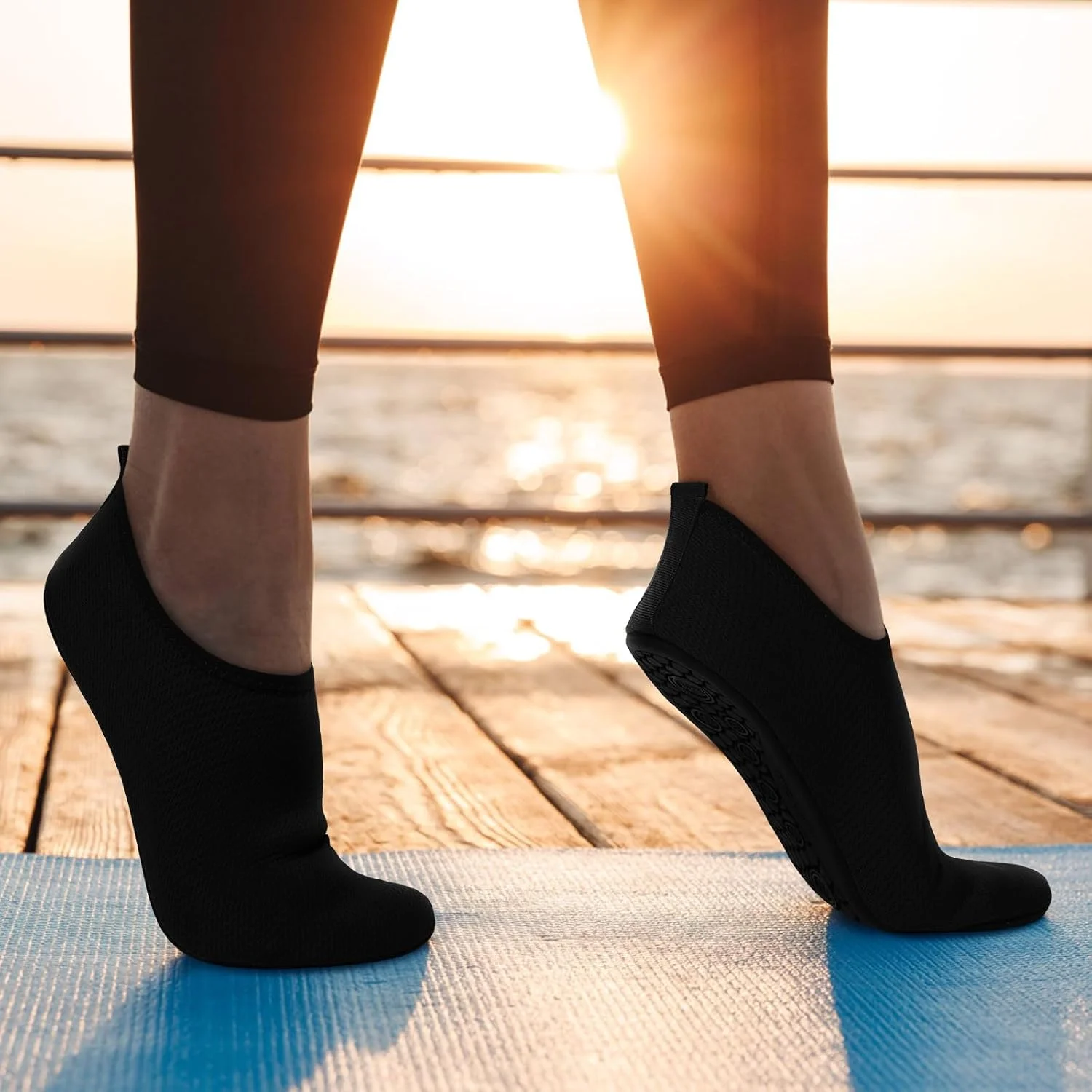 کفش‌های آبی مردانه و زنانه، کفش‌های ساحلی، کفش‌های شنا، جوراب‌های پا برهنه، خشک‌شونده سریع