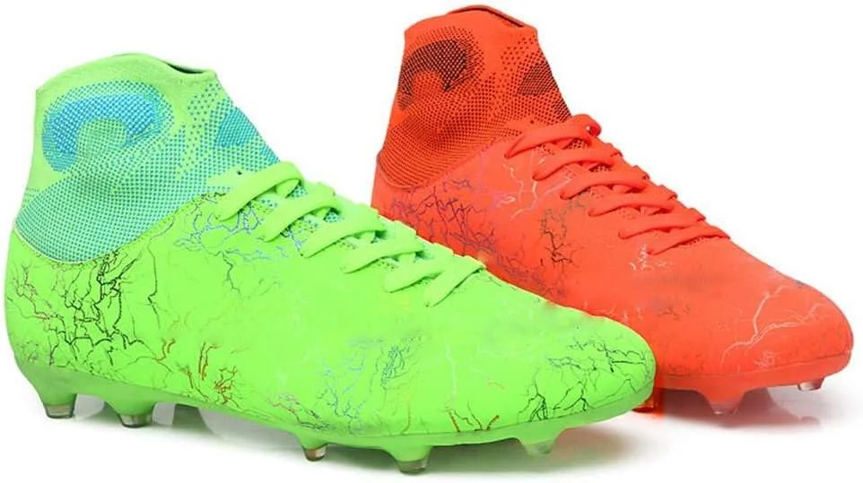 کفش فوتبال مردانه و زنانه ولرانگ مدل AG Cleats، مناسب تمرین، ورزشی، ضد لغزش، استوک بلند، ساق بلند، مناسب جوانان