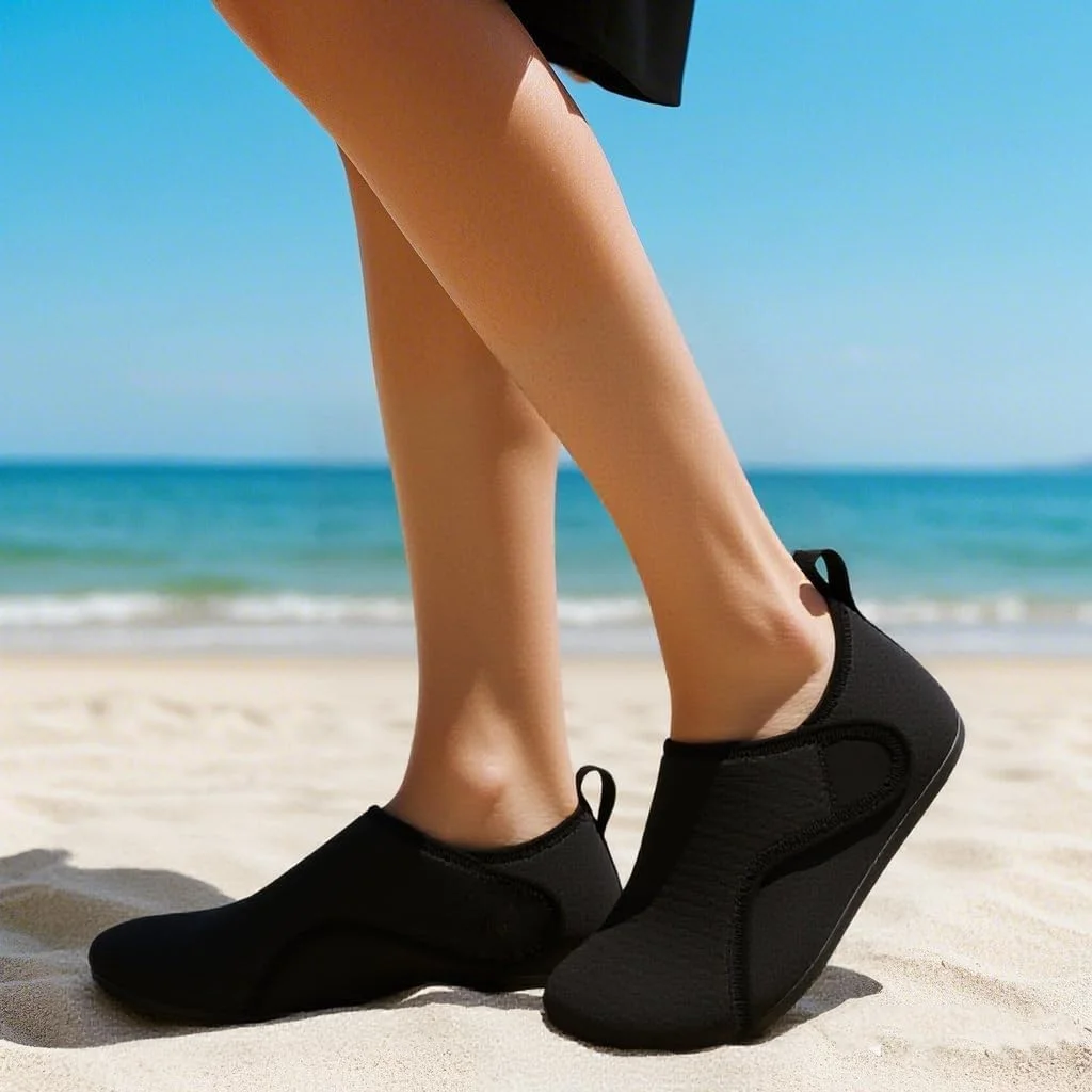 کفش های آبی زنانه ساحلی، مناسب شنا، استخر، رودخانه، پابرهنه، خشک شدن سریع، پوشیدن آسان برای استخر، ساحل، موج سواری، پارک آبی، یوگا