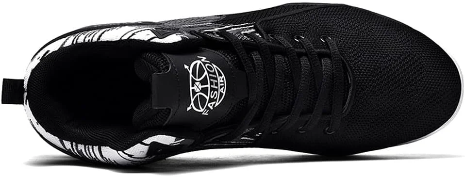 کفش‌های ورزشی ساق بلند بافت مگسی سبک وزن یونیسکس WELRUNG مناسب دویدن، پیاده‌روی و بسکتبال برای جوانان