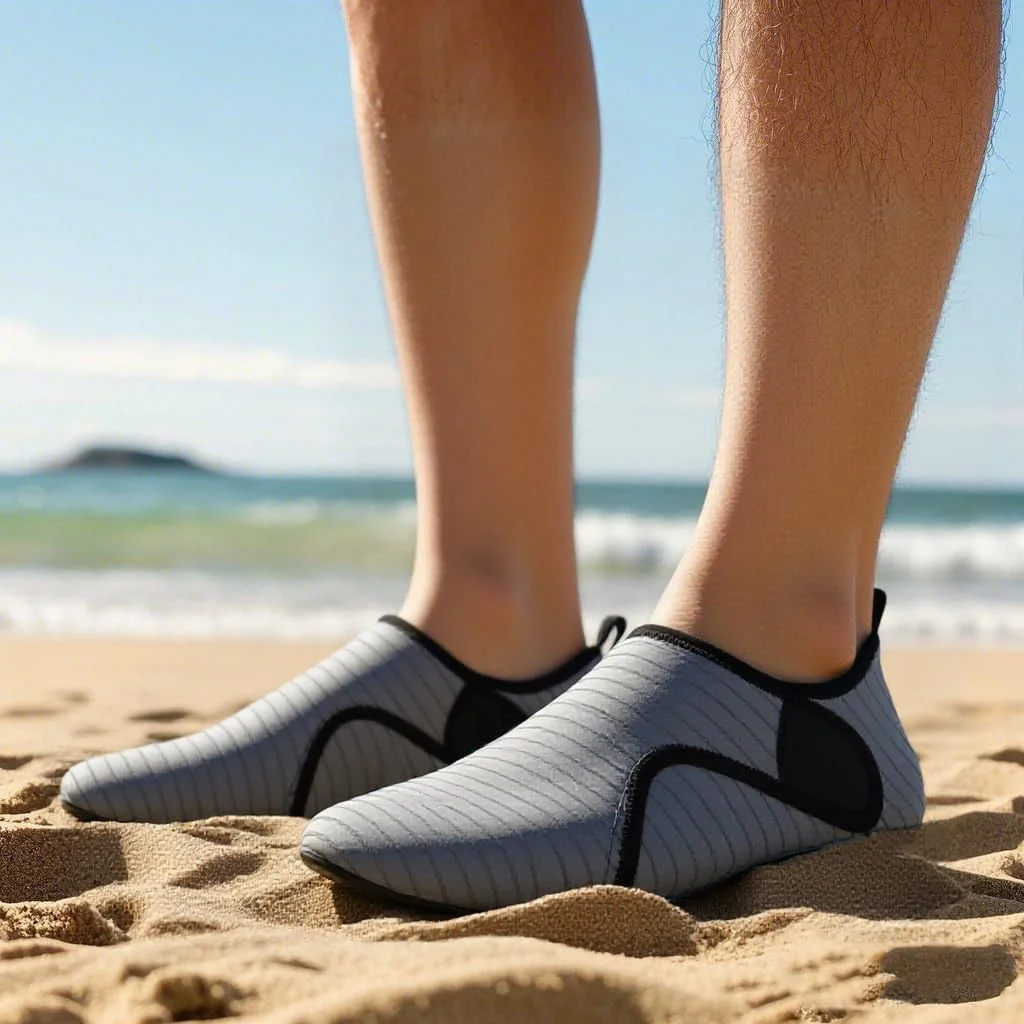 کفش آبی زنانه مناسب ساحل، شنا، استخر، رودخانه، پابرهنه، خشک‌شونده سریع، لغزنده، برای استخر، ساحل، موج‌سواری، پارک آبی، یوگا