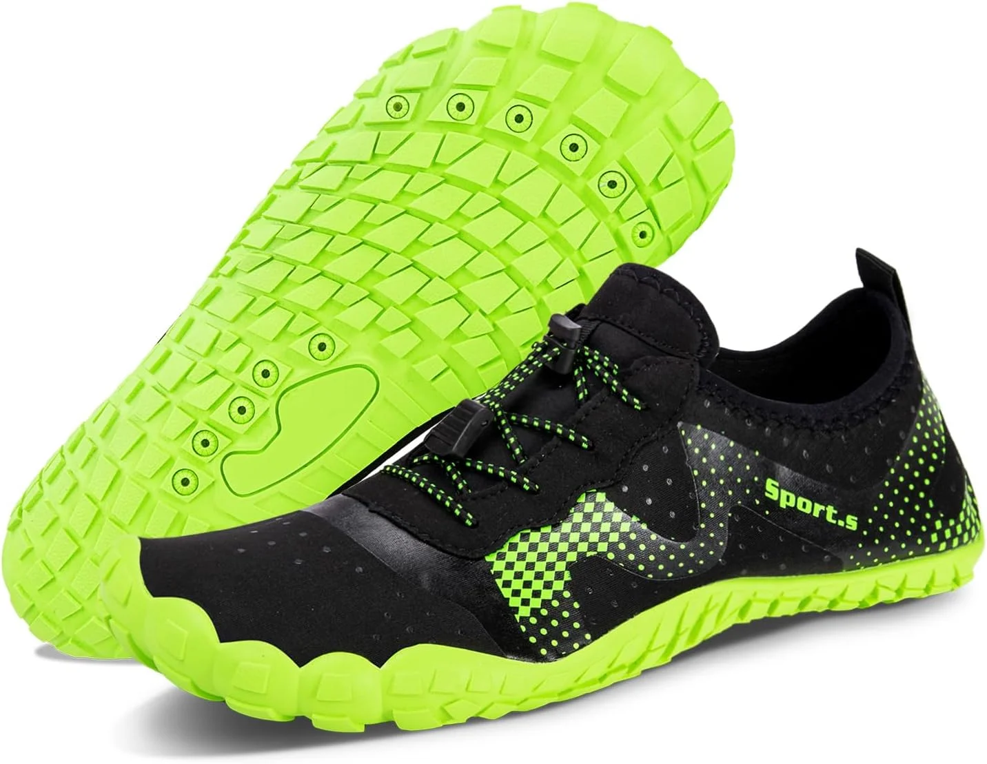 کفش آبی مردانه، جوراب آبی سریع خشک شونده پا برهنه، کفش ورزشی ورزشی فضای باز برای قایقرانی، قایق سواری، پیاده روی، موج سواری، پیاده روی