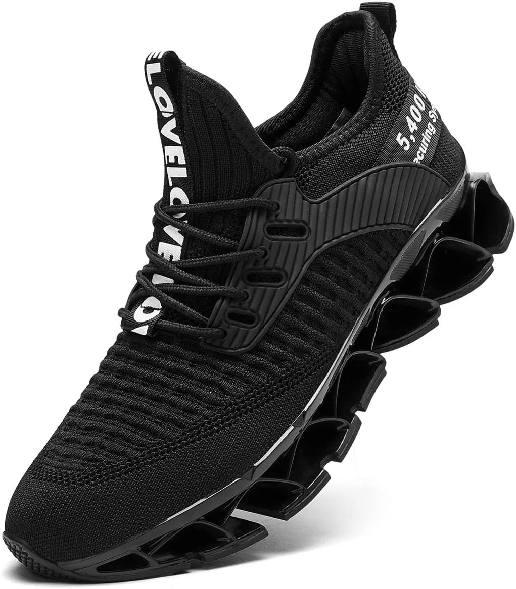 کفش‌های دویدن زنانه Vooncosir، کفش‌های کتانی تیغه‌ای ضد لغزش، راحت و شیک برای کار، تنیس، پیاده‌روی و ورزش