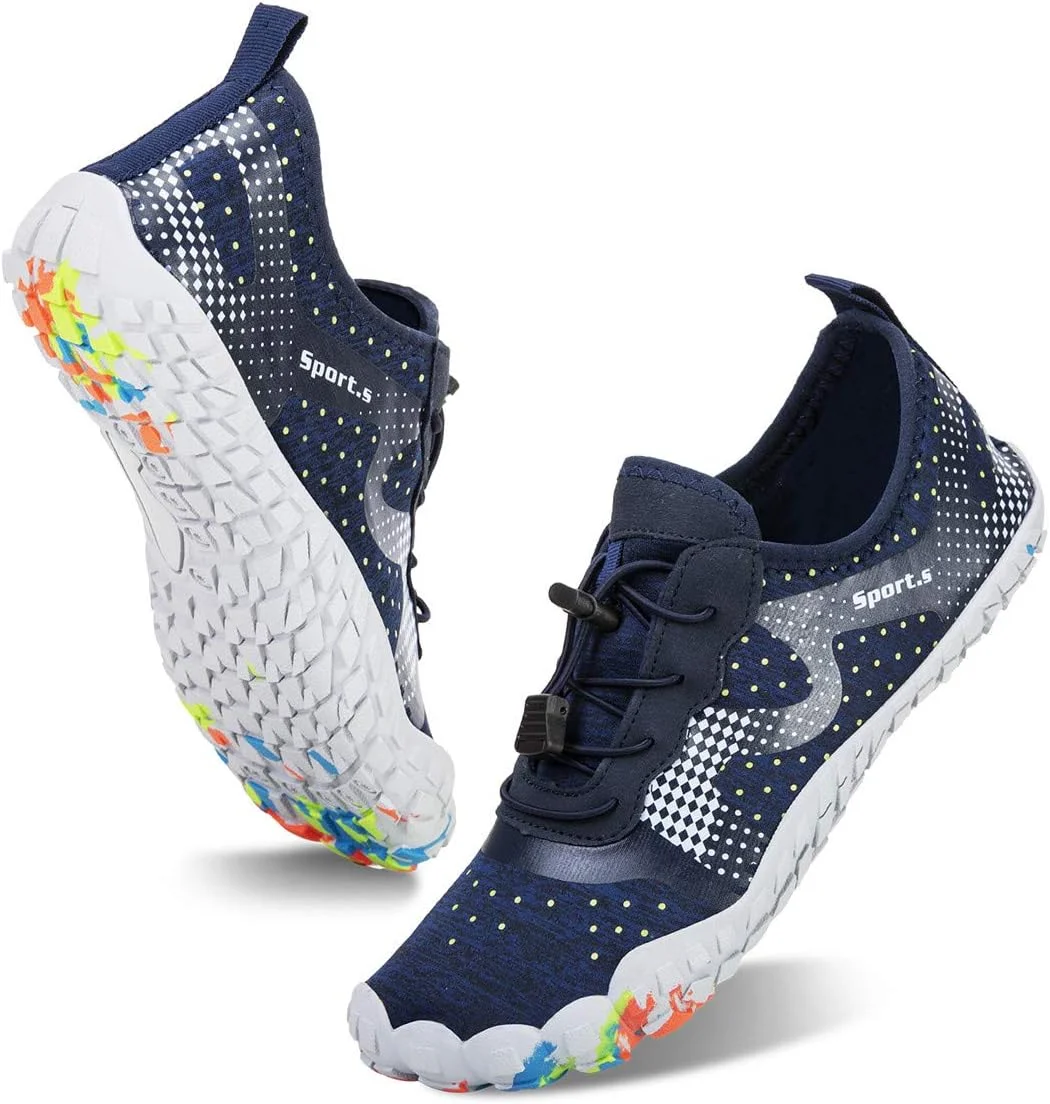 کفش های شنا WateLves مردانه زنانه، کفش های ساحلی، کفش های شنا، کفش های آبی، کفش های سریع خشک شونده، کفش های موج سواری تنفسی، مناسب استخر ساحلی و یوگا
