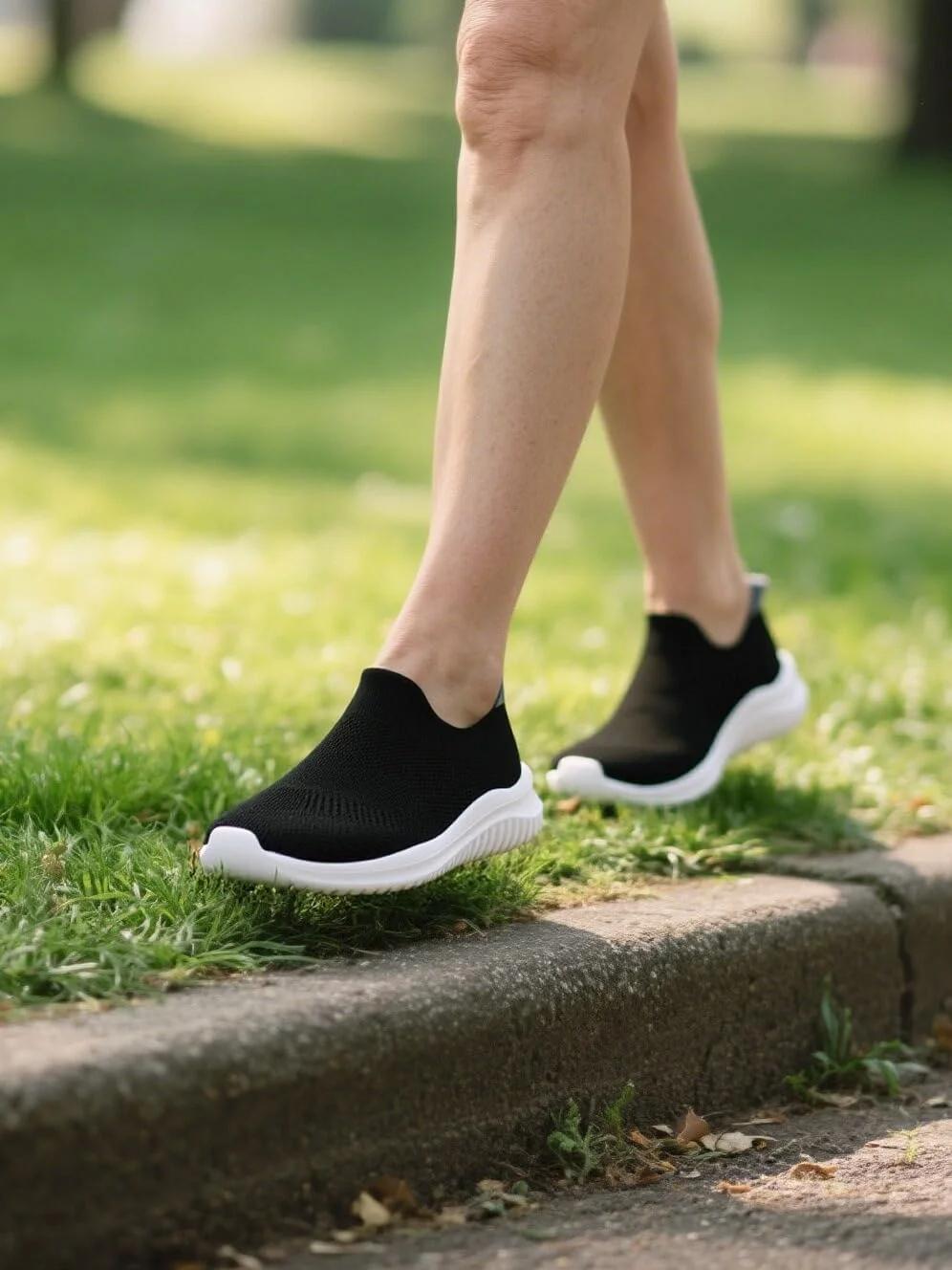 کفش پیاده روی زنانه، سبک، راحت، جورابی، تنفس پذیر، بدون لغزش، توری، اسپرت، فشن، مناسب دویدن و تنیس