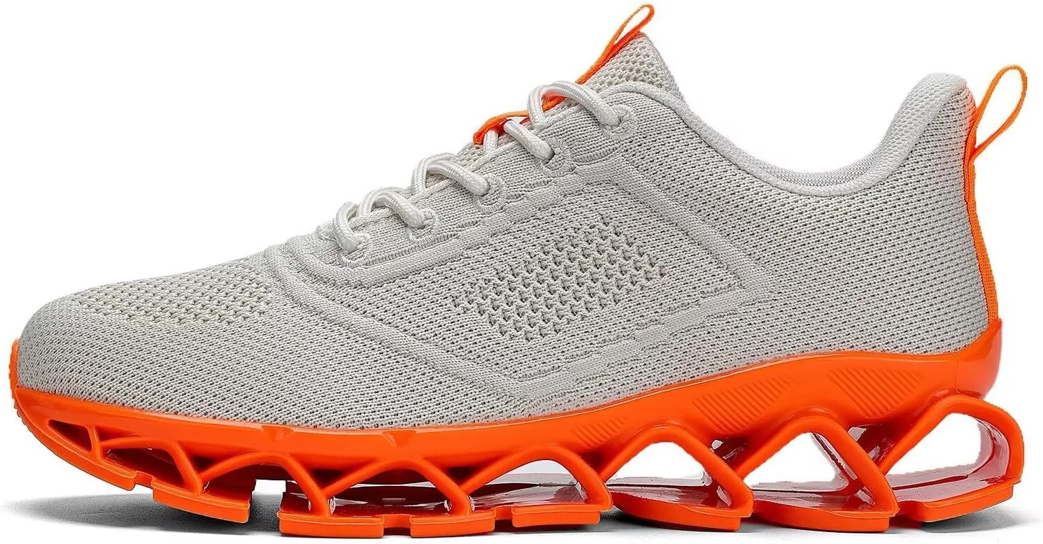 کفش‌های دویدن مردانه Kapsen، سبک وزن، تنفس‌پذیر، کفش‌های پیاده‌روی، کفش‌های کتانی مد روز ضد لغزش، کفش‌های ورزشی غیررسمی توری