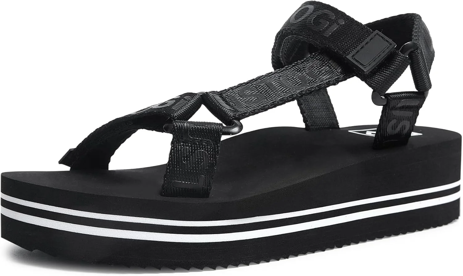 صندل های پلتفرم ورزشی زنانه Ustogi، دارای پشتیبانی از قوس پا، مناسب پیاده روی، ورزش، ساحل، آب، صندل های طبی قابل تنظیم، سبک وزن، راحت، دارای بالشتک، مناسب تابستان، صندل زنانه زیبا