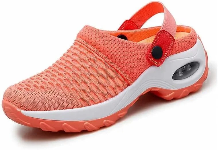 صندل ورزشی زنانه زونکاسن با رویه مشبک و زیره هوا مناسب پیاده روی، ساحل و تعطیلات، نارنجی، سایز 6