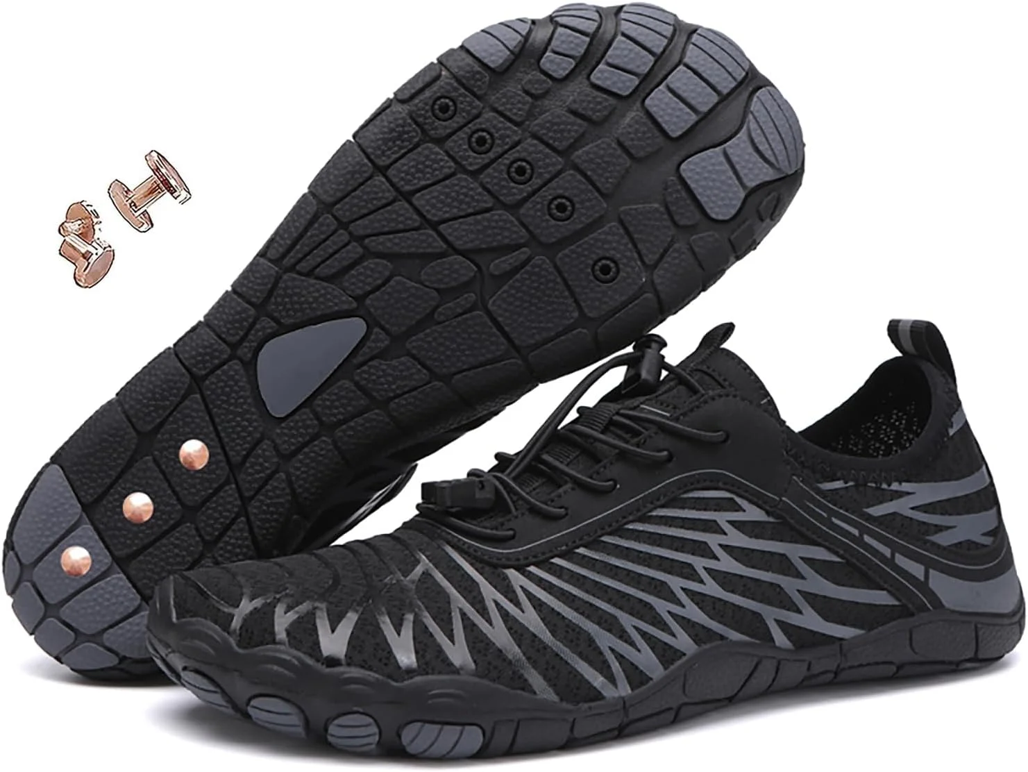 کفش های اتصال به زمین Zureto با مس، کفش های پیاده روی پا برهنه برای زنان و مردان نرم و راحت