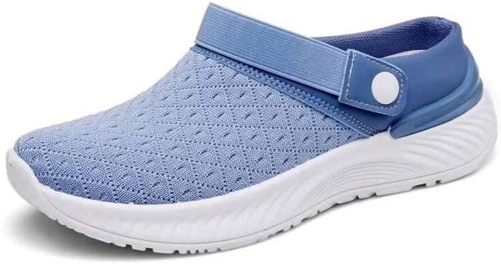 صندل های رو باز زنانه زونکاسن، توری تنفسی، مناسب فضای باز، برای پیاده روی در تابستان و ساحل، آبی، سایز 6