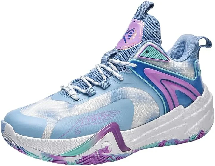 کفش بسکتبال زنانه ZHNSHM، کفش ورزشی ساق بلند، کتانی ورزشی سبک وزن، کفش والیبال، مناسب پیاده روی، دویدن و ورزش در فضای باز