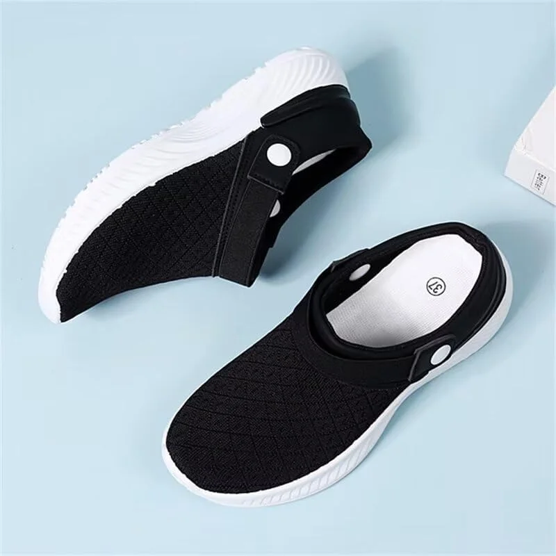 صندل های رو باز زنانه زونکاسن، توری تنفسی، مناسب برای پیاده روی در فضای باز، ساحل و تعطیلات تابستانی، مشکی، سایز 7