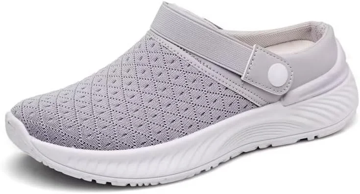 صندل های رو باز زنانه زونکاسن، توری و تنفسی، مناسب برای پیاده روی، ساحل و تعطیلات تابستانی، خاکستری، سایز 6