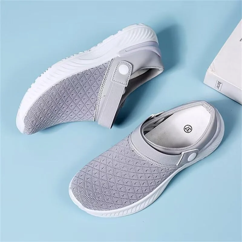 صندل های رو باز زنانه زونکاسن، توری و تنفسی، مناسب برای پیاده روی، ساحل و تعطیلات تابستانی، خاکستری، سایز 6