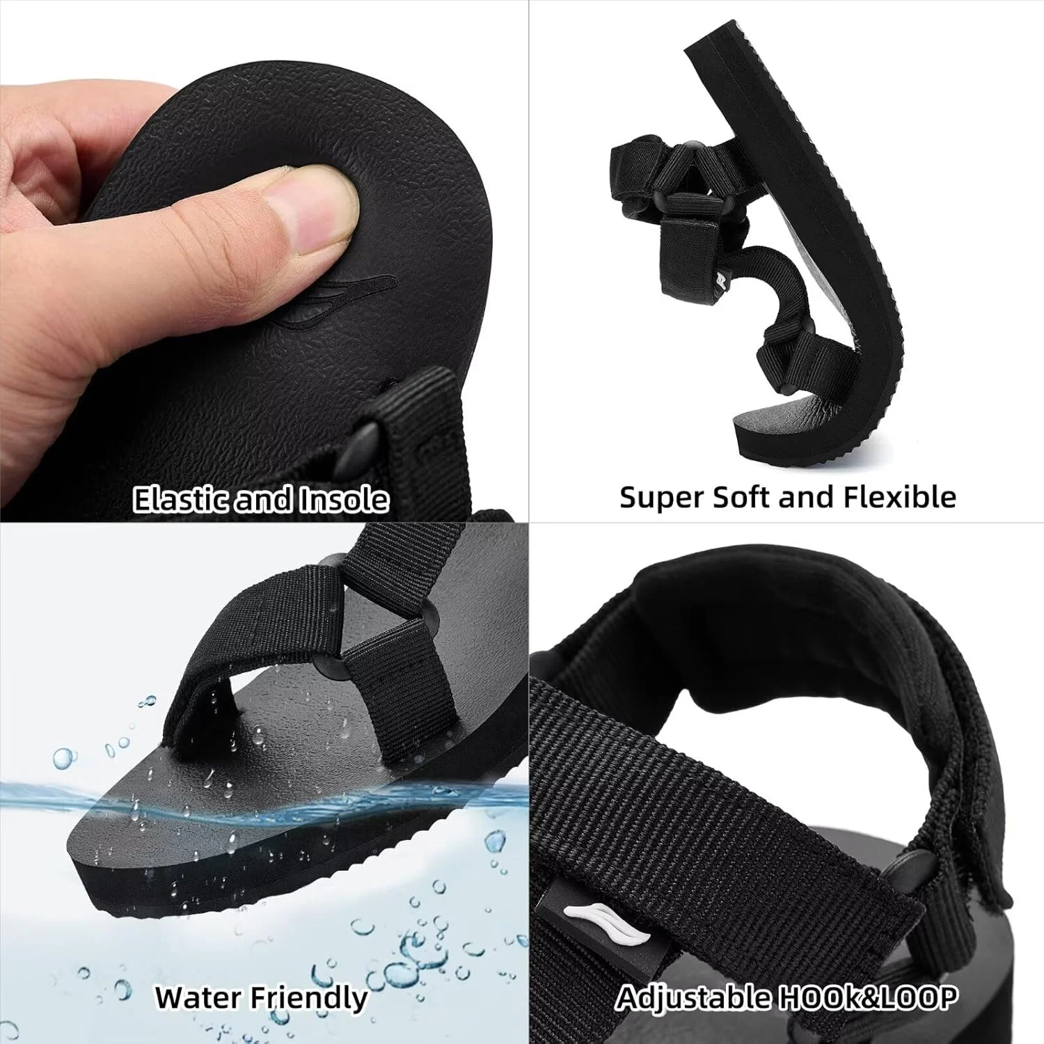 صندل ورزشی زنانه YOCCI، صندل پیاده روی با کفی فوم نرم و سبک مناسب فضای باز و آب