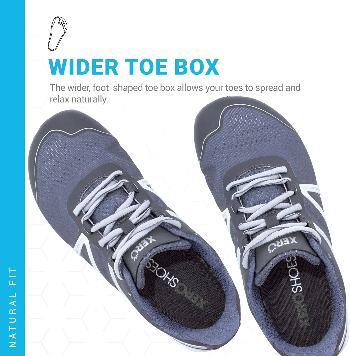 کفش های دویدن زنانه Xero Shoes | کفش های دویدن زنانه HFS | مینیمالیستی، زیرو دراپ، پنجه پهن برای زنان