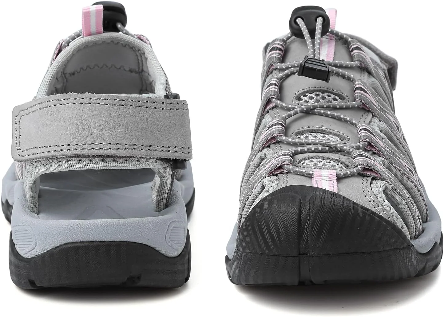 صندل ورزشی زنانه YASOWIN، صندل پیاده روی تابستانی با پنجه بسته، صندل ورزشی و پیاده روی سبک وزن و راحت مناسب ساحل و آب