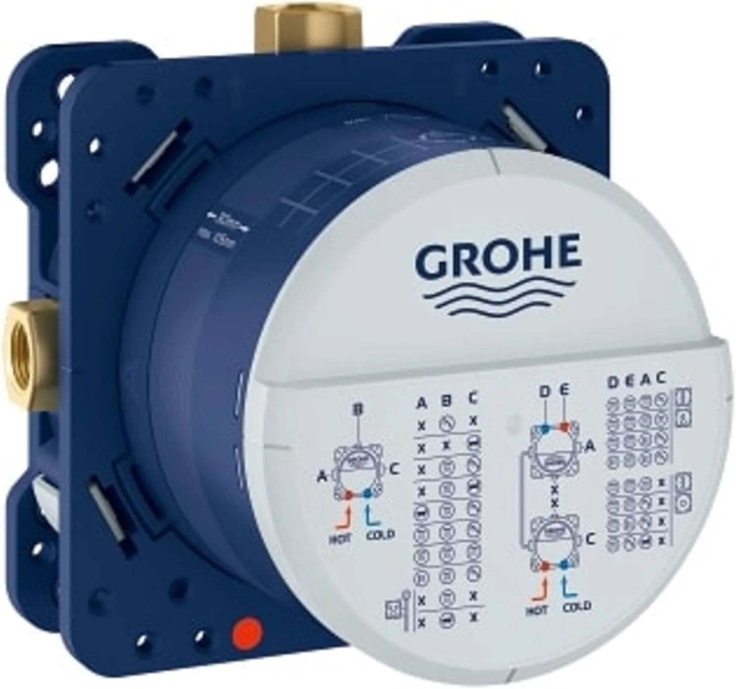 جعبه توکار یونیورسال GROHE Rapido Smartbox | سیستم های دوش | 3 خروجی 1/2 اینچ | 2 ورودی 1/2 اینچ | نصب مخفی | لوازم حمام | 35600000 جعبه توکار یونیورسال GROHE Rapido Smartbox | سیستم های دوش | 3 خروجی 1/2 اینچ | 2 ورودی 1/2 اینچ | نصب مخفی | لوازم حمام | 35600000