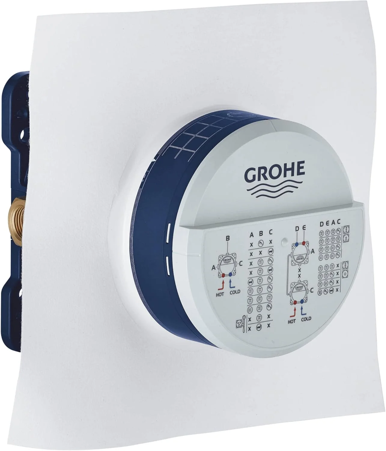جعبه توکار یونیورسال GROHE Rapido Smartbox | سیستم های دوش | 3 خروجی 1/2 اینچ | 2 ورودی 1/2 اینچ | نصب مخفی | لوازم حمام | 35600000 جعبه توکار یونیورسال GROHE Rapido Smartbox | سیستم های دوش | 3 خروجی 1/2 اینچ | 2 ورودی 1/2 اینچ | نصب مخفی | لوازم حمام | 35600000