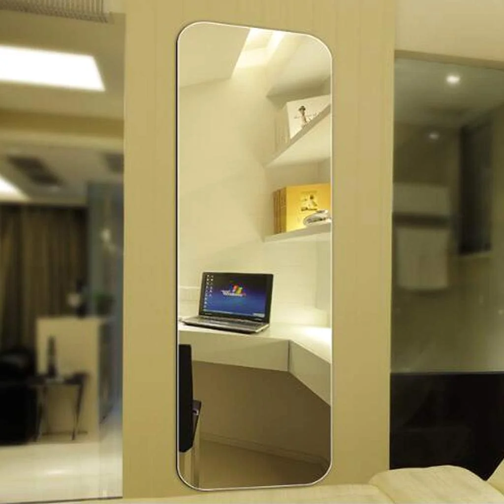 آینه دیواری تزئینی بدون قاب TINITALO، مناسب برای حمام، دکوراسیون منزل، ابعاد: 30 در 91 سانتی متر، مدل QG 76 (بدون قاب، نقره ای، بیضی) آینه دیواری تزئینی بدون قاب TINITALO، مناسب برای حمام، دکوراسیون منزل، ابعاد: 30 در 91 سانتی متر، مدل QG 76 (بدون قاب، نقره ای، بیضی)