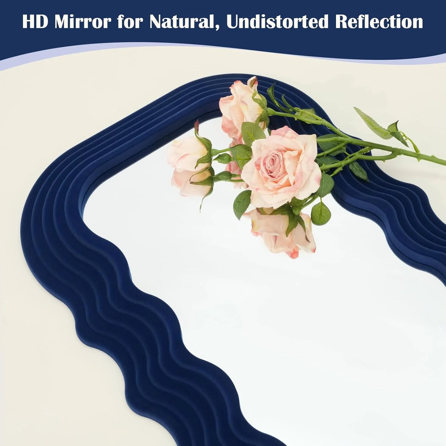 آینه دیواری فانتزی TEIPAI، دکور راهرو ورودی، آینه تزئینی نامتقارن 35x71 سانتیمتر برای اتاق نشیمن دفتر کار خانگی، دکوراسیون منزل ماکسیمالیستی برای هدیه عروسی کریسمس (آبی تیره) آینه دیواری فانتزی TEIPAI، دکور راهرو ورودی، آینه تزئینی نامتقارن 35x71 سانتیمتر برای اتاق نشیمن دفتر کار خانگی، دکوراسیون منزل ماکسیمالیستی برای هدیه عروسی کریسمس (آبی تیره)