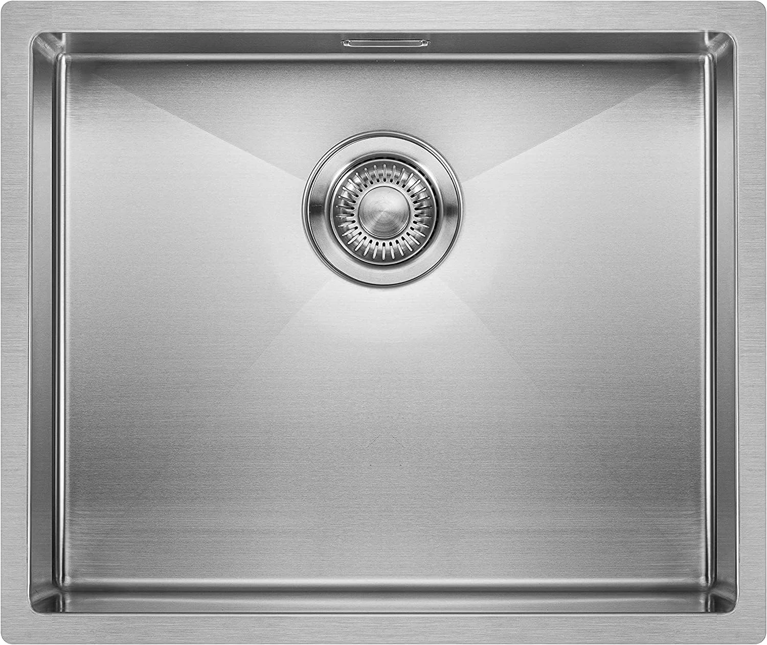 سینک ظرفشویی استیل میززو Linea 50-40، سینک آشپزخانه استیل مناسب کابینت 60 سانتی متری، سینک با شعاع 10 میلی متر، نصب همسطح، زیرکار یا روکار، سینک آشپزخانه، سینک استیل ضد زنگ ساتن