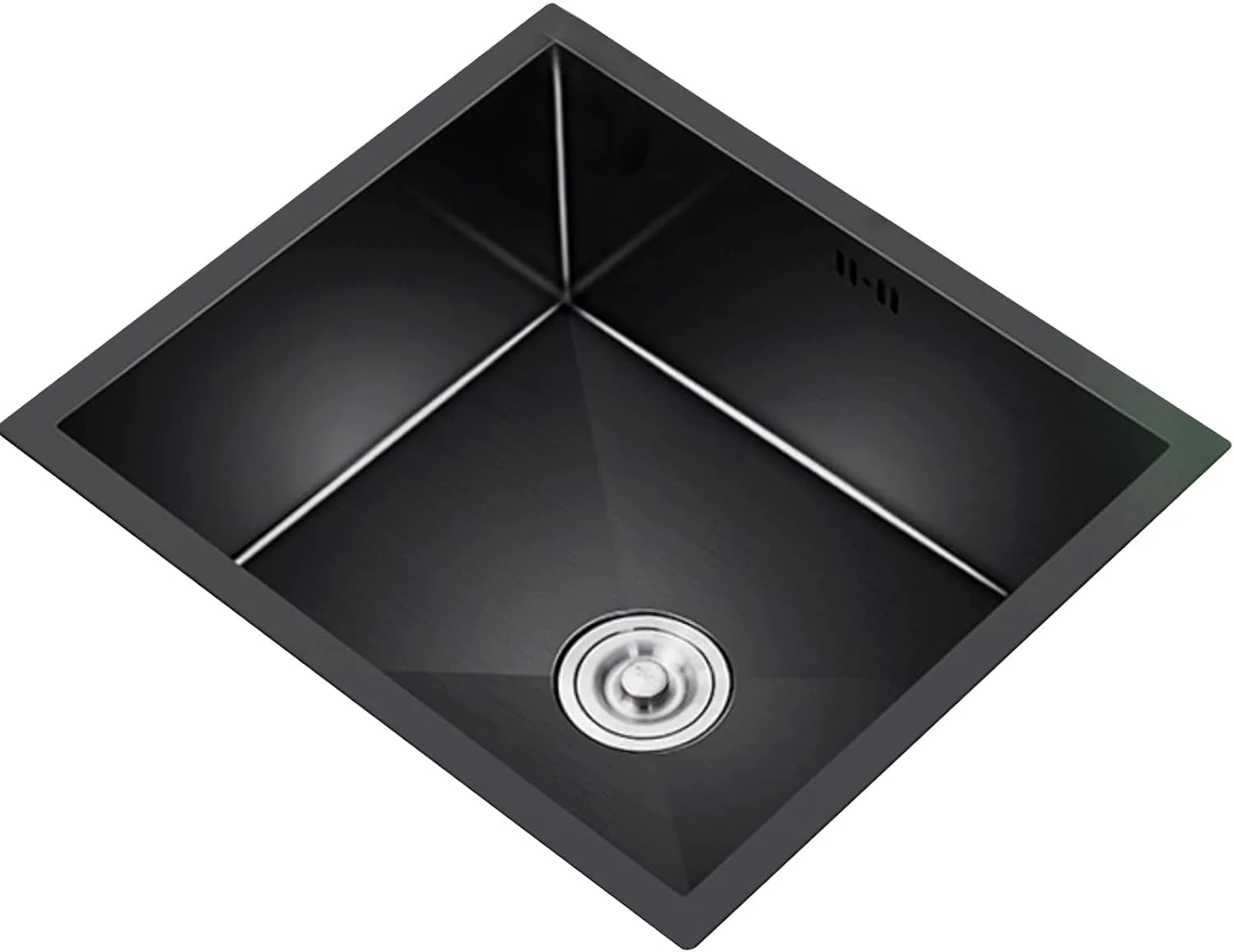 سینک ظرفشویی آشپزخانه، سینک بار، سینک توکار، سینک با لوله تخلیه، سینک کوچک استودیویی (مشکی 80 * 44 سانتی متر)