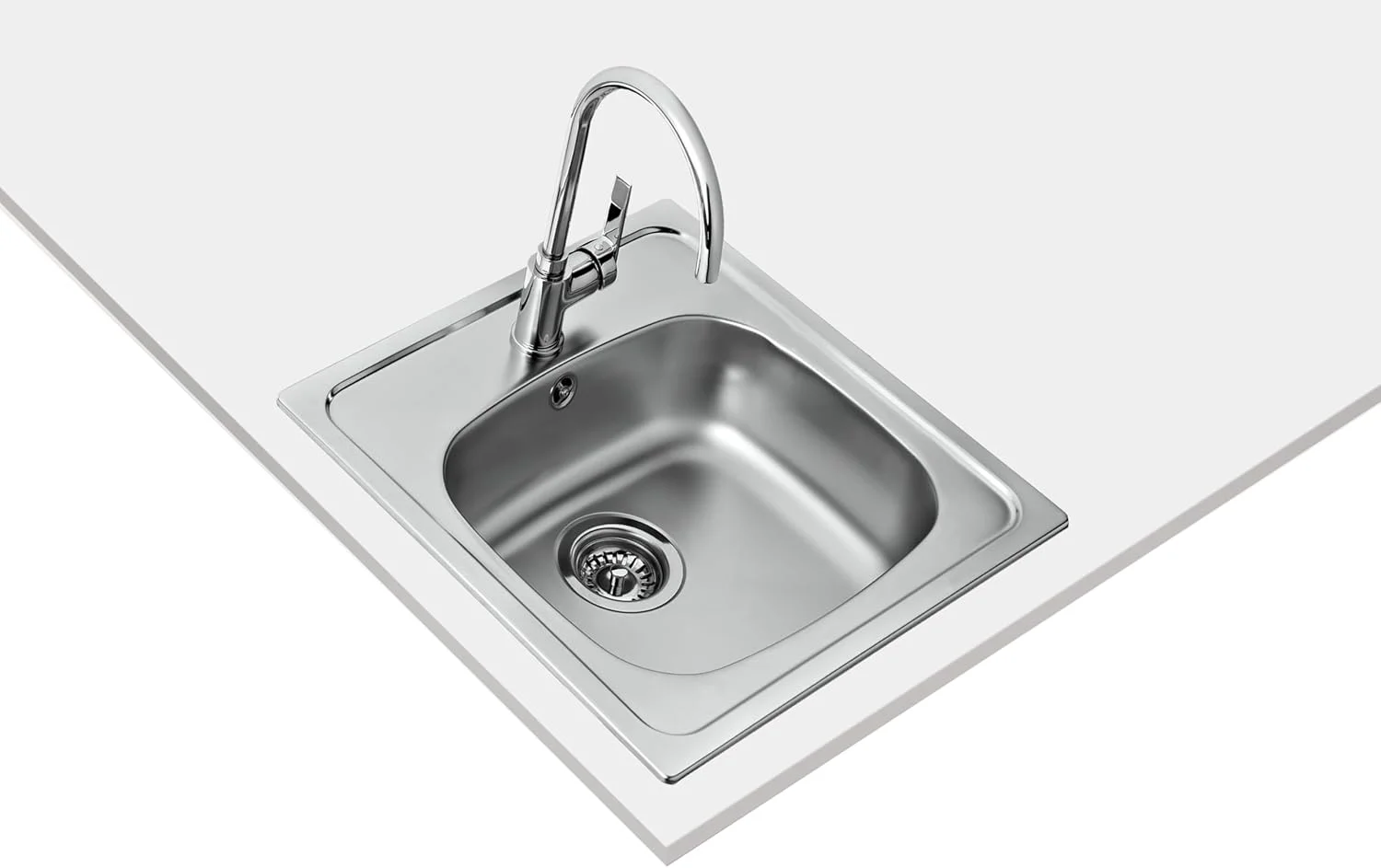 سینک ظرفشویی توکار تکا Starbright 50 E-Xn 1B با پرداخت مات در ابعاد سانتی متر