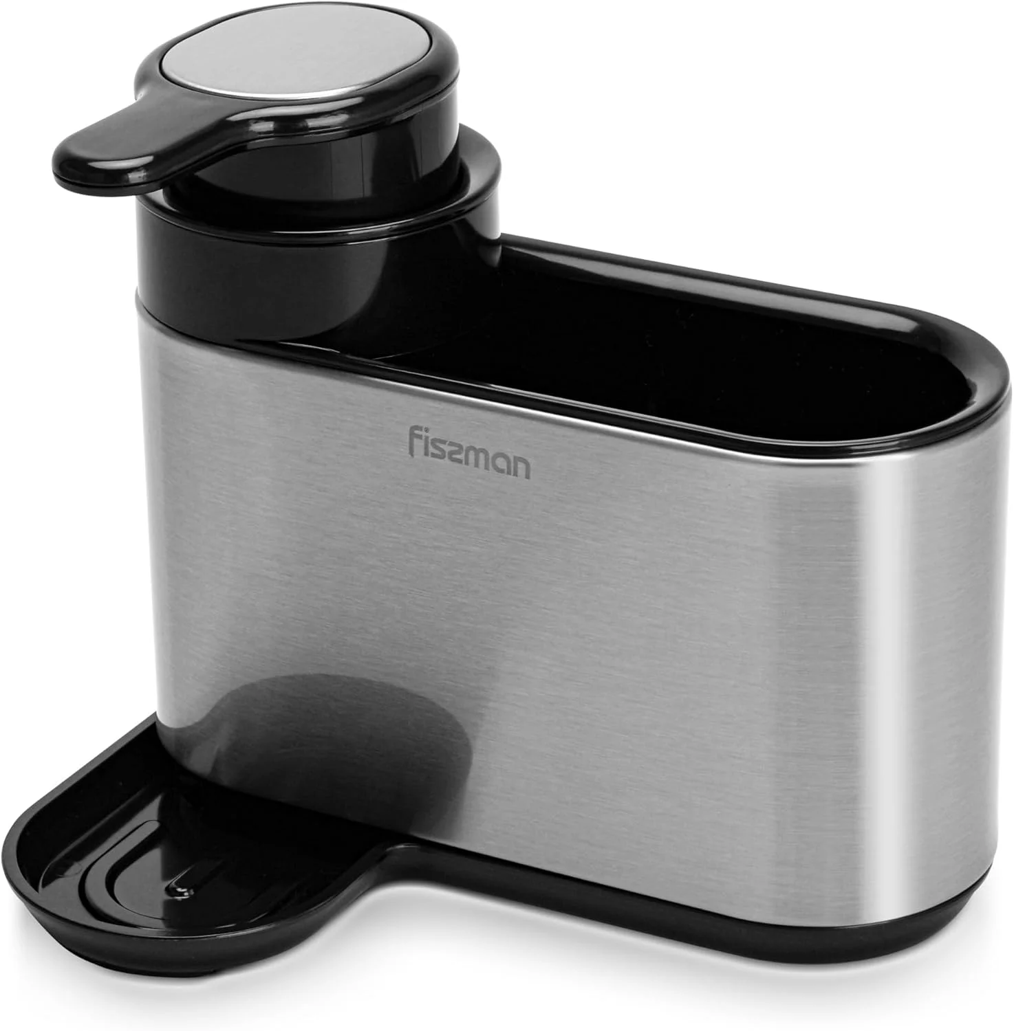 جا اسکاچی و مایع ظرفشویی سینک ظرفشویی فیسمن، جا اسفنجی، سازمان دهنده | دارای سینی تخلیه آب جداشدنی برای برس ها و اسفنج ها