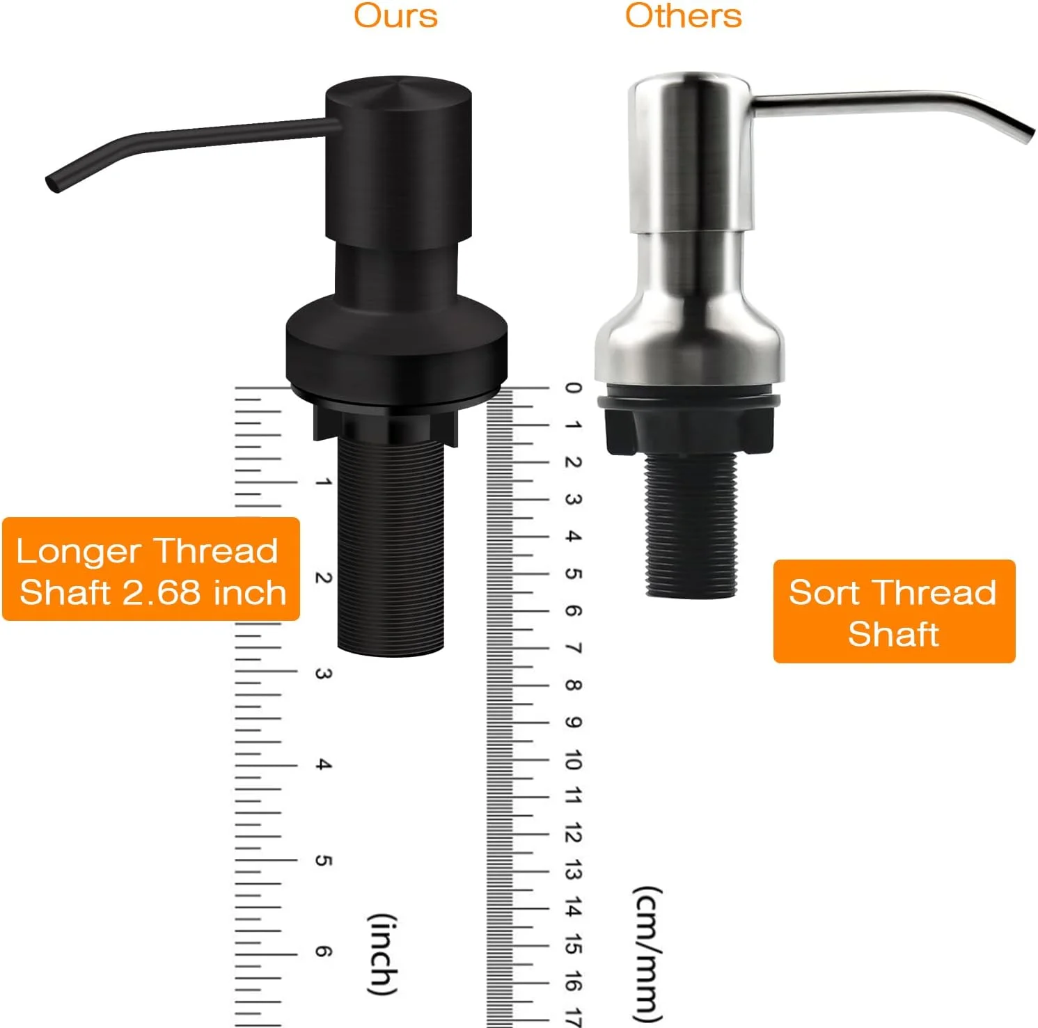 جامایع ظرفشویی ایزولور برای سینک ظرفشویی، جامایع توکار سینک با کیت لوله 47 اینچی، دیگر نیازی به پر کردن مکرر بطری کوچک نیست (مشکی)
