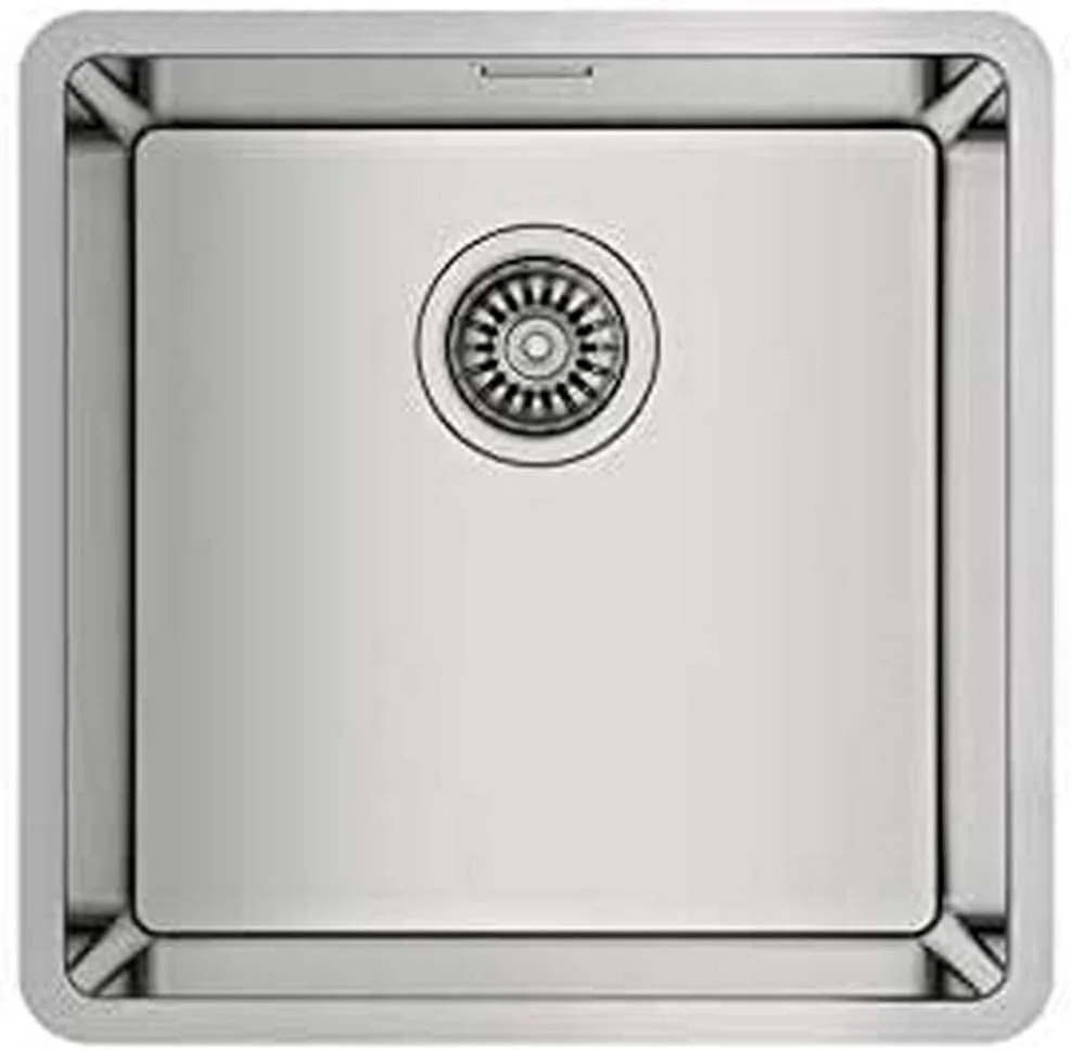 سینک استیل تک لگن توکار تکا Be Linea Rs15 40.40