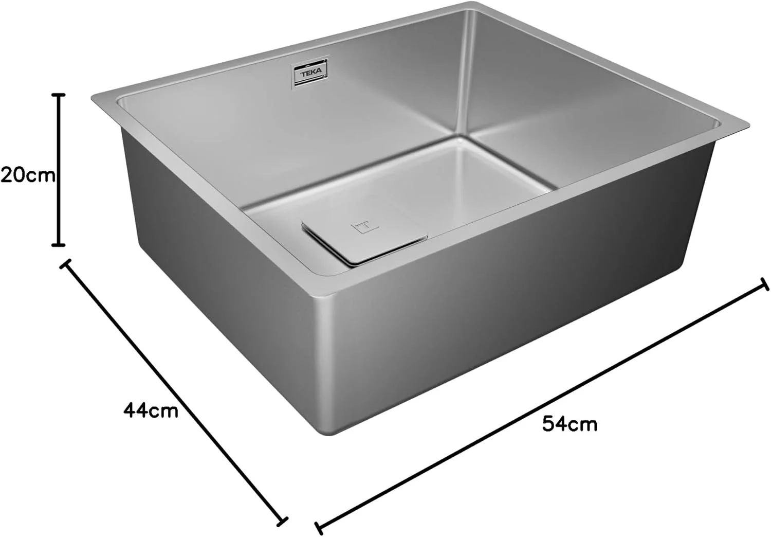 سینک استیل تک لگن تکا FleXLinea Rs15 50.40 با قابلیت نصب 3 در 1