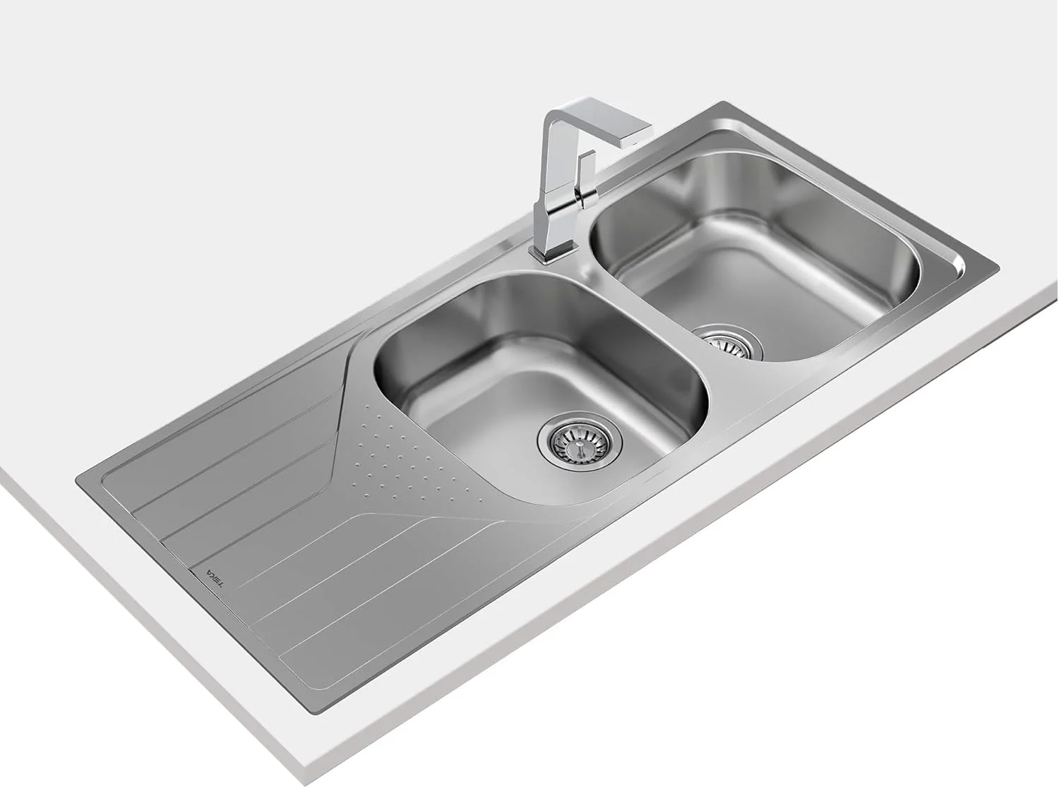 سینک استیل توکار معکوس پذیر تکا Universe 80 T-Xp 2B 1D