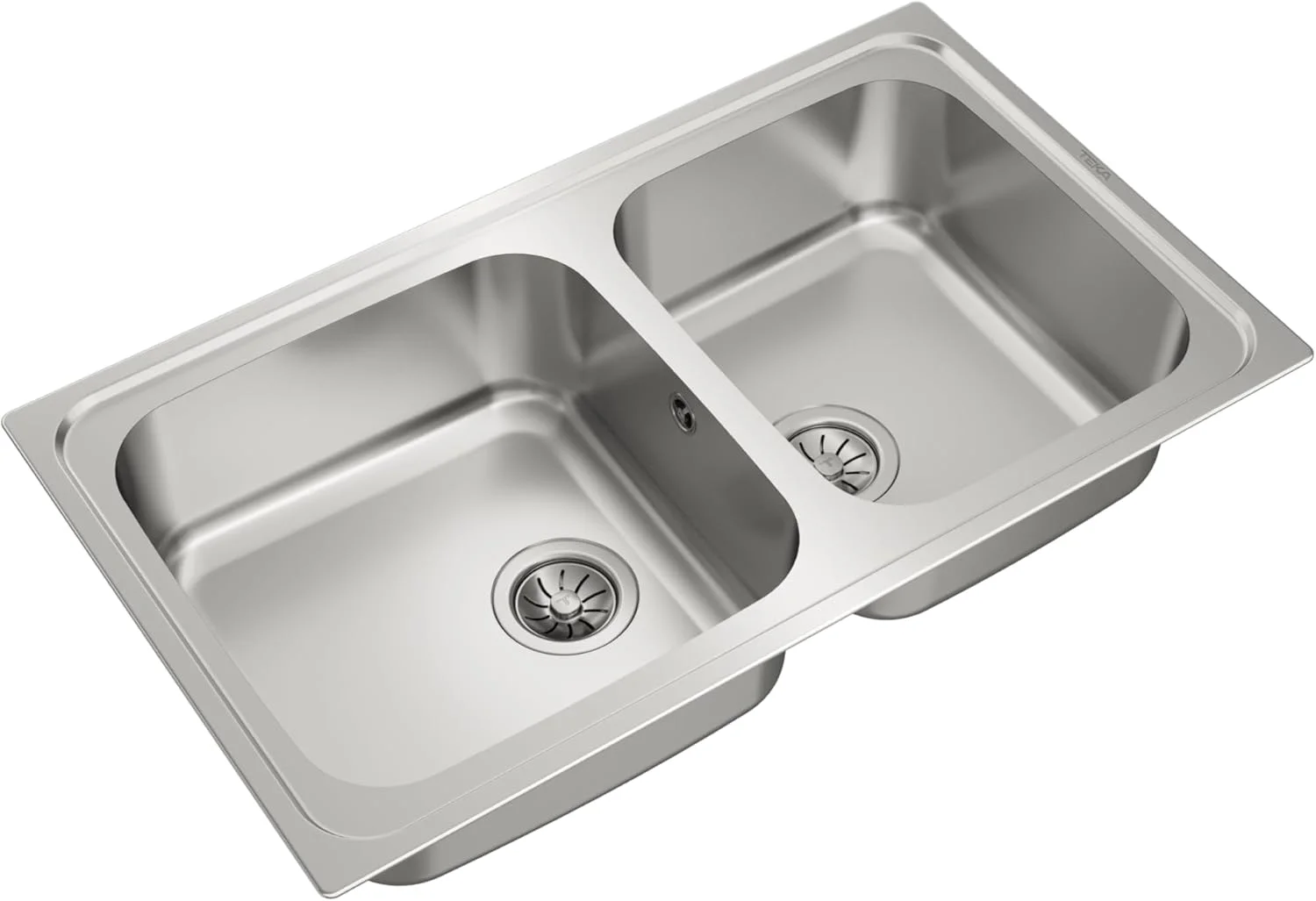 سینک ظرفشویی استیل دو لگنه توکار تِکا مدل Classic 2C86Sf